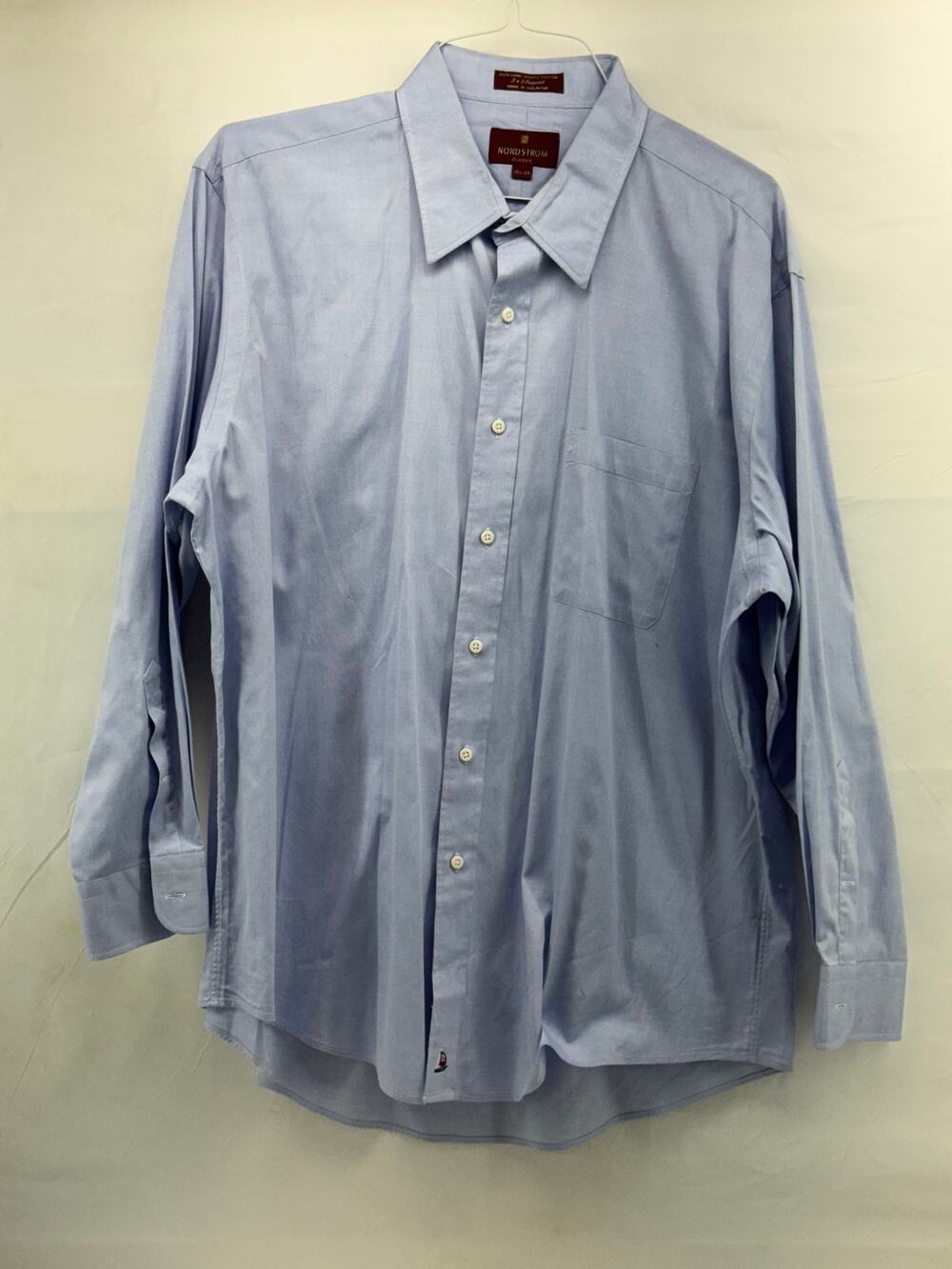 Nordstrom blue button-down dress shirt 171/2